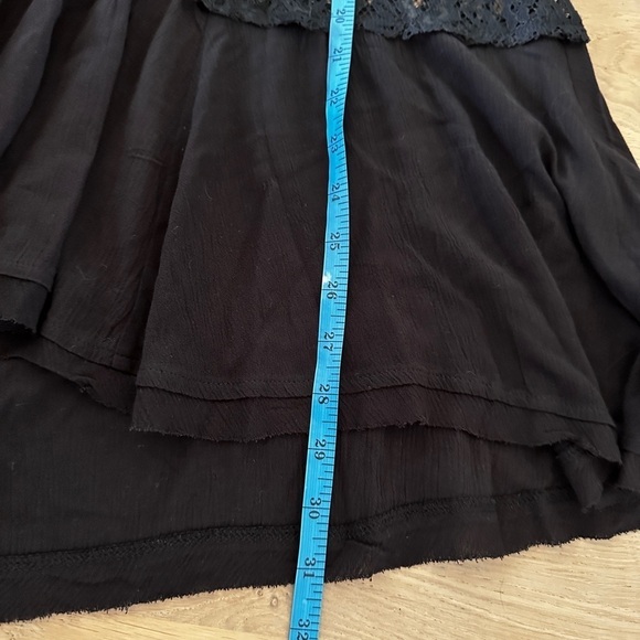 Free People Secret Origins Pieced Lace Tunic black size XS - Picture 8 of 13